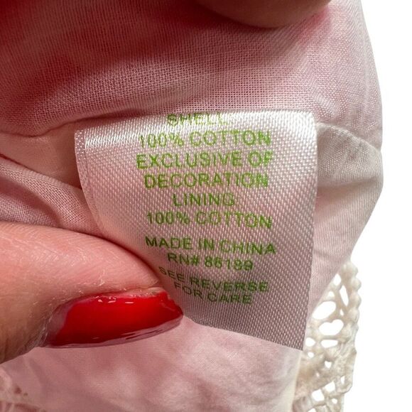 Lilly Pulitzer Chapman Tisket Tasket Tunic Dress Bamboo Print Pink Size Large - Picture 7 of 10